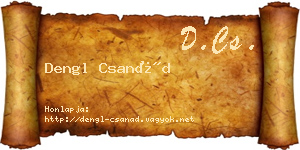 Dengl Csanád névjegykártya
